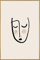 JUNIQE - Poster met kunststof lijst Blush -20x30 /Ivoor