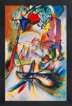 JUNIQE - Poster met houten lijst Kandinsky - Komposition Zwecklos