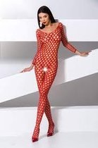 PASSION WOMAN BODYSTOCKINGS | Passion Woman Bs077 Bodystocking One Size Red