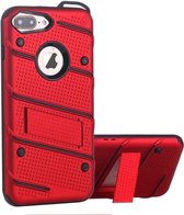 Hoesje met Standaard - Armour Stand - Telefoonhoesje voor Apple iPhone 7 Plus - Rood