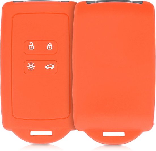 Coque Silicone Pour Clé Renault Dacia - Modèle 2 Boutons - Protection Souple Noir Mat Et Rouge - Compatible Sandero, Logan, Duster...