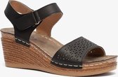 Blue Box dames sandalen met sleehak - Zwart - Maat 36