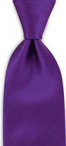 JB Collection - Stropdassen - stropdas paars repp - paars