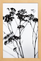 JUNIQE - Poster in houten lijst Silhouettes 4 -40x60 /Grijs & Wit