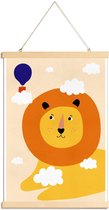 JUNIQE - Posterhanger Head in the Clouds -40x60 /Kleurrijk