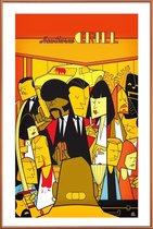 JUNIQE - Poster met kunststof lijst Royal with cheese -30x45 /Geel &