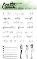 Planner Girls Hang Out Clear Stamps (P-101)