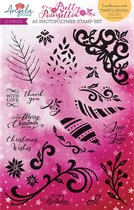 Angela Poole Clear stamp - KerstSter - A5 - Set 22 stempels