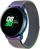 Milanees Smartwatch bandje - Geschikt voor  Samsung Galaxy Watch Active Milanese band - regenboog - Horlogeband / Polsband / Armband