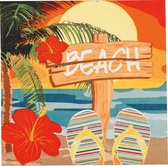 BOLAND BV - 12 Hawaii Beach servetten - Decoratie > Papieren servetten