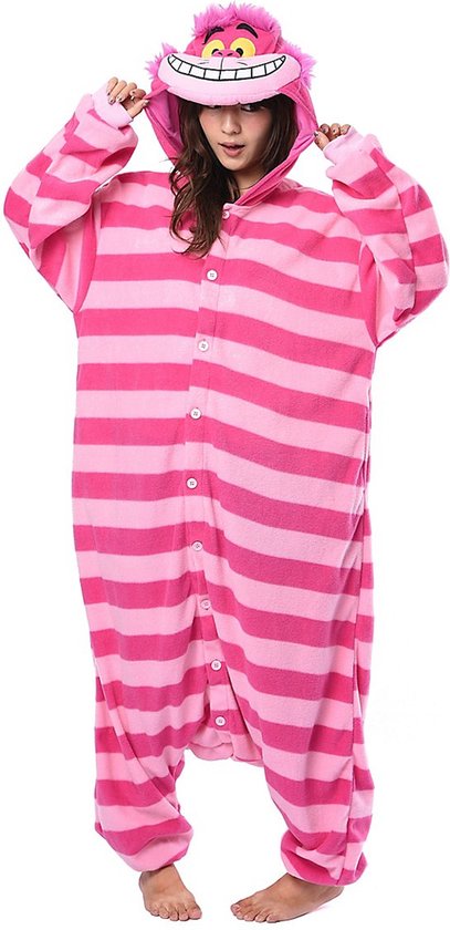 METAMORPH GmbH - Cheshire Cat Alice in Wonderland Kigurumi pak voor volwassenen - M / L