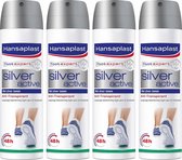 Hansaplast Silver Active Anti Transpiratie Voetenspray Multi Pack - 4 x 150 ml