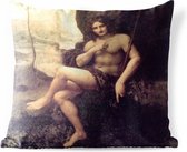 Buitenkussens - Tuin - St John in the wilderness - Leonardo da Vinci - 50x50 cm