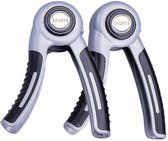 Atipick Handknijper Medium Intensiteit Staal Zilver/zwart 2 Stuks