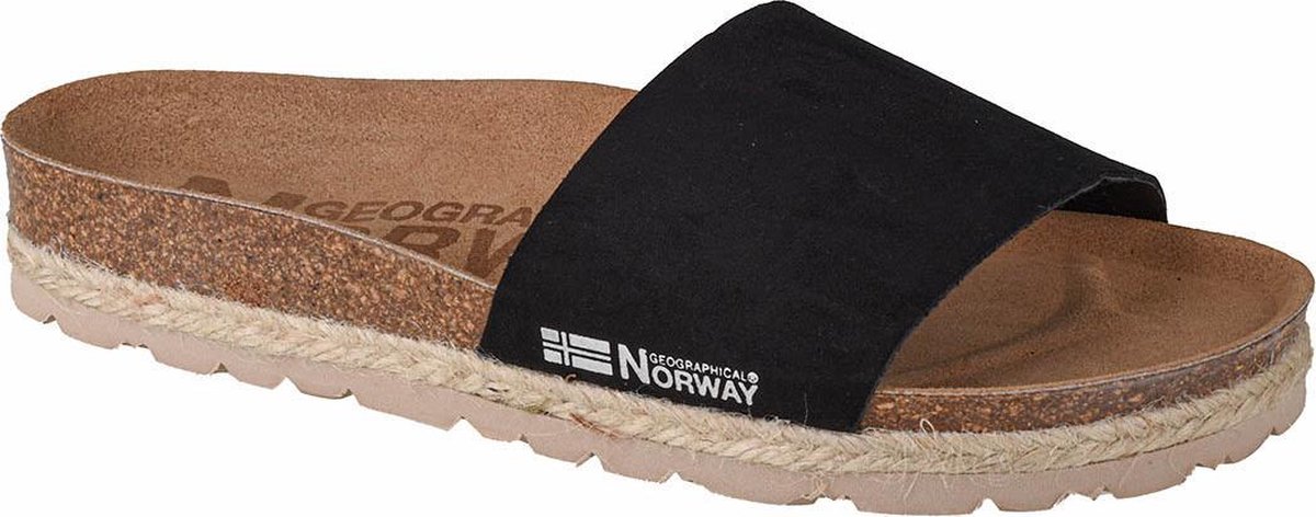 Geographical Norway Sandalias Baja Verano GNW20406-01 Vrouwen Zwart slippers