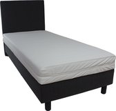 Bedworld Boxspring 1 persoons bed - Eenpersoons bed - 90x200 cm - Met Matras - Antraciet