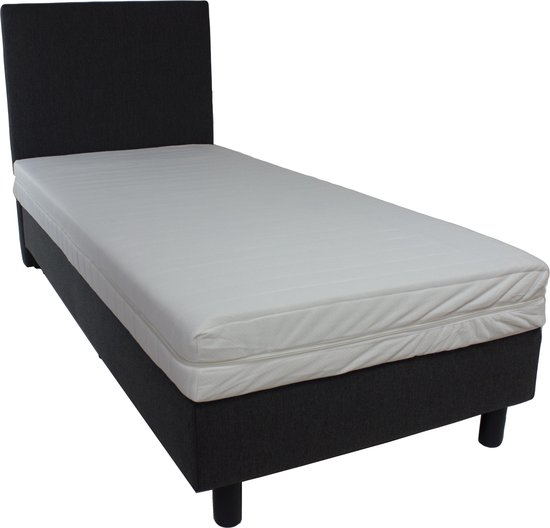 Bedworld Boxspring 1 persoons bed Eenpersoons bed 90x200 cm Met