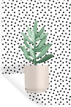 Muurstickers - Sticker Folie - Planten - Vetplantjes - Plantenbak - 80x120 cm - Plakfolie - Muurstickers Kinderkamer - Zelfklevend Behang - Zelfklevend behangpapier - Stickerfolie