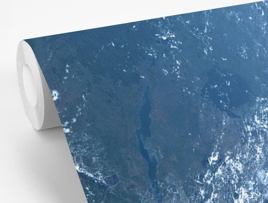 Papier peint - Papier peint Papier peint photo Terre depuis un satellite - Largeur 220 cm x hauteur 220 cm