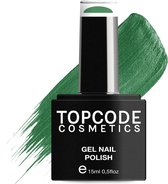 Groene Gellak van TOPCODE Cosmetics - Nilo Green - MCBL59 - 15 ml - Gel nagellak Groen gellac