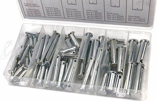 Assortiment de goupilles de verrouillage HBM 60 pièces
