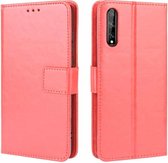 Voor Huawei P Smart S / Y8p / Enjoy 10S Retro Crazy Horse Texture Horizontale Flip lederen tas, met houder & kaartsleuven & fotolijst (rood)