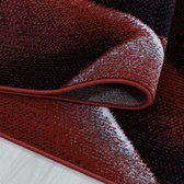 Modern laagpolig vloerkleed Costa - rood 3522 - 200x290 cm