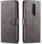 LC.IMEEKE voor Xiaomi Redmi K20 / K20 Pro / 9T / 9T Pro Calf Texture horizontale flip lederen tas, met houder & kaartsleuven & portemonnee (grijs)