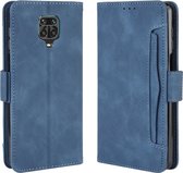 Voor Xiaomi Redmi Note 9 Pro / Note 9s / Note 9 Pro Max Wallet Style Skin Feel Calf Pattern Leather Case met aparte kaartsleuf (blauw)