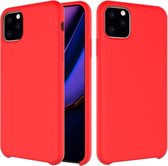 Apple iPhone 11 Pro Max Hoesje - Mobigear - Rubber Touch Serie - Hard Kunststof Backcover - Rood - Hoesje Geschikt Voor Apple iPhone 11 Pro Max