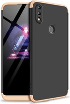 Honor 8X Hoesje - Mobigear - 360 Serie - Hard Kunststof Backcover - Zwart / Goud - Hoesje Geschikt Voor Honor 8X