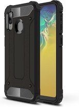 Mobigear Outdoor Backcover Hoesje - Geschikt voor Samsung Galaxy A20e - Gsm case - Zwart