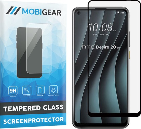 Protection d'écran Mobigear compatible avec HTC Desire 20 Pro Verres | Protection d'écran Mobigear Premium - Compatible avec les coques - Zwart