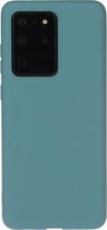 Samsung Galaxy S20 Ultra Hoesje - Mobigear - Color Serie - TPU Backcover - Turquoise - Hoesje Geschikt Voor Samsung Galaxy S20 Ultra