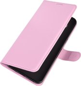 LG K51s Hoesje - Mobigear - Classic Serie - Kunstlederen Bookcase - Roze - Hoesje Geschikt Voor LG K51s