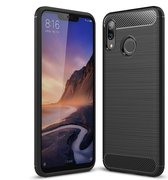 Mobigear Brushed TPU Backcover Hoesje - Geschikt voor Huawei Nova 3 - Zwart