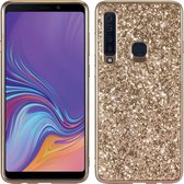 Mobigear Glitter TPU Backcover Hoesje - Geschikt voor Samsung Galaxy A9 (2018) - Goud