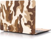 Apple MacBook 12 (2015-2017) Case - Mobigear - Camouflage Serie - Hardcover - Bruin - Apple MacBook 12 (2015-2017) Cover