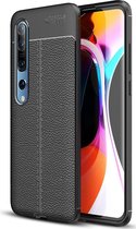 Xiaomi Mi 10 Pro Hoesje - Mobigear - Luxury Serie - TPU Backcover - Zwart - Hoesje Geschikt Voor Xiaomi Mi 10 Pro