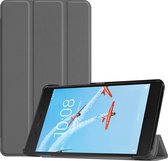 Lenovo Tab E7 Hoes - Mobigear - Tri-Fold Serie - Kunstlederen Bookcase - Grijs - Hoes Geschikt Voor Lenovo Tab E7