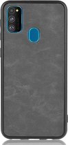 Samsung Galaxy M21 Hoesje - Mobigear - Excellent Serie - Hard Kunststof Backcover - Grijs - Hoesje Geschikt Voor Samsung Galaxy M21