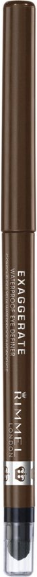 Rimmel Exaggerate bruine waterproof oogpotlood.