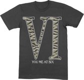 You Me At Six Heren Tshirt -XL- Camo VI Zwart