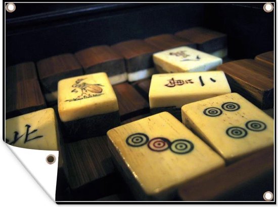 De bekende tegels van mahjong - Tuindoek