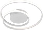 LED Plafondlamp - Trinon Zobun - 22W - Warm Wit 3000K - Dimbaar - Rond - Mat Wit - Aluminium