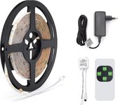 LED Strip Set - Igna Stippi - 5 Meter - 2835-60 - Warm Wit 3000K - Dimbaar - Waterdicht IP65 - Afstandsbediening - 12V