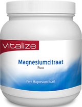 Magnesiumcitraat Puur 500 gram - De normale werking van het zenuwgestel - De instandhouding van normale botten en tanden - Vitalize