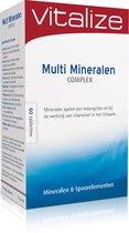 Vitalize Multi Mineralen Complex 60 tabletten - Bevat de belangrijkste mineralen - Voor de instandhouding van het zuur-base evenwicht