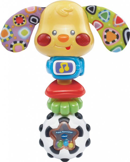 Foto: Vtech baby puppy rammelaar interactief baby speelgoed voor jongens meisjes 3 tot 36 maanden