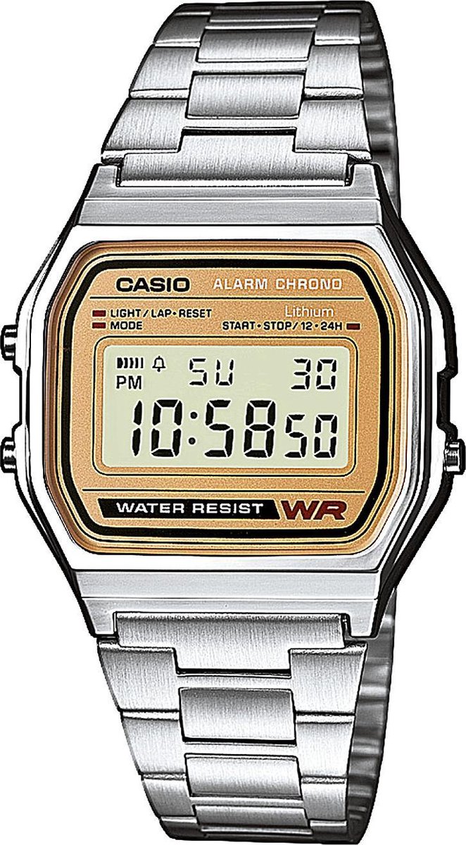 Casio Vintage Iconic A158WEA-9EF Unisex Horloge 36,3 mm - Zilverkleurig